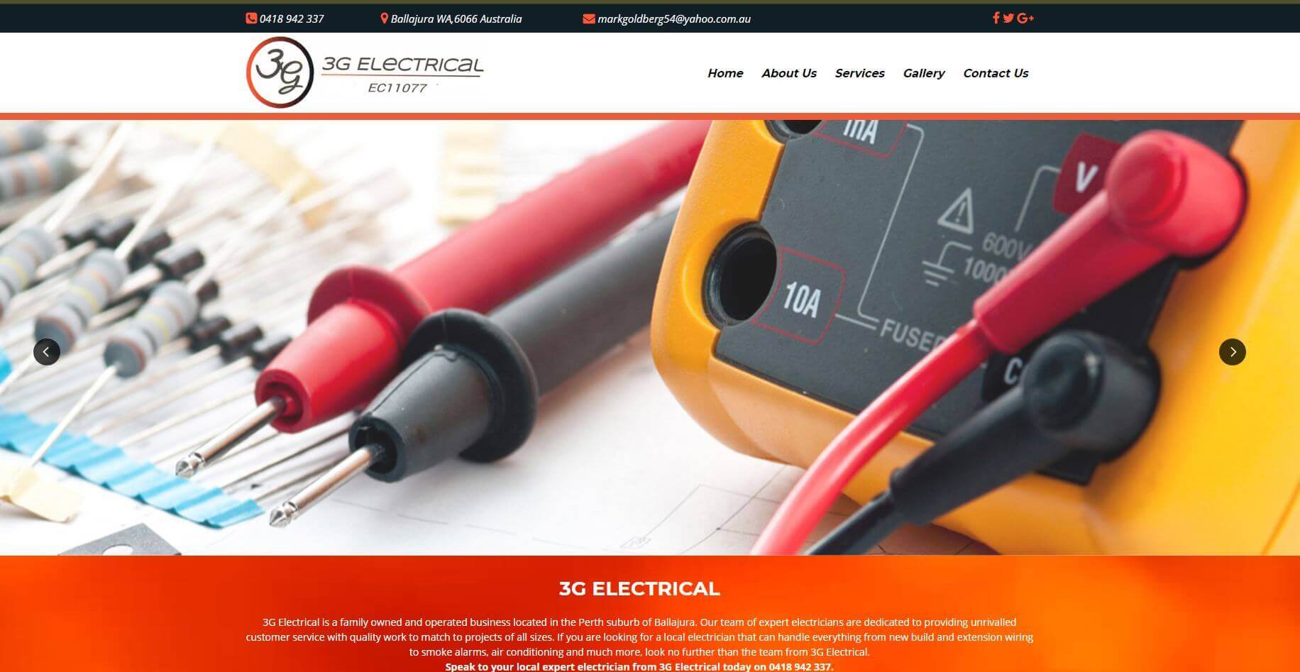 3g electrical electricians in perth