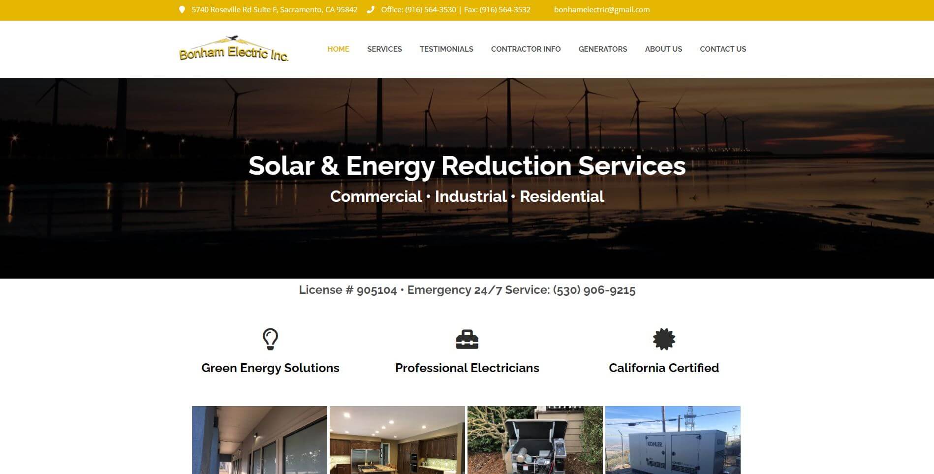 Bonham Electric Inc Electrician In Sacramento