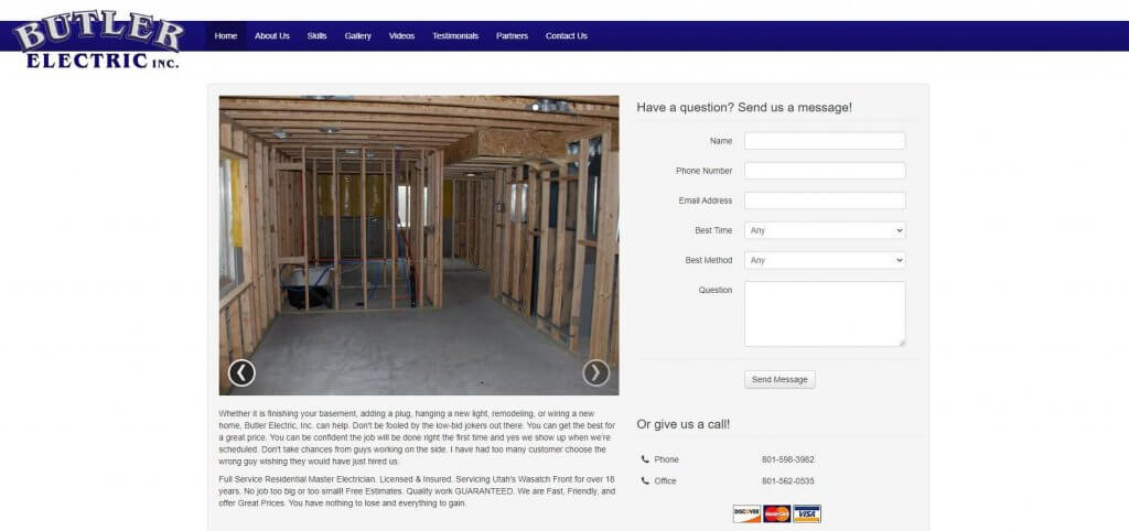 Butler Electric Electrician Salt Lake City