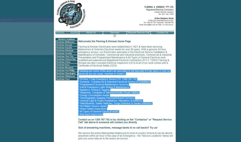 Fleming Kinnear Electricians In Melbourne