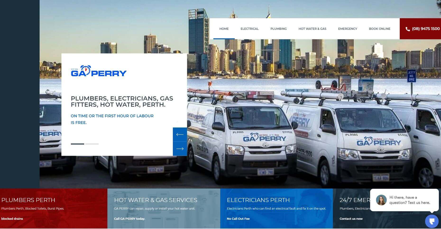 ga perry electricians in perth