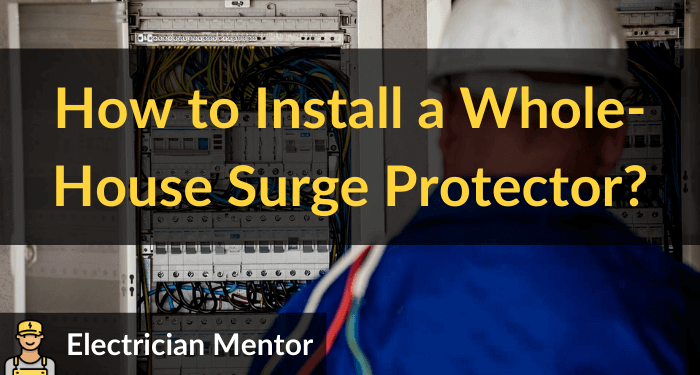 how to install a whole house surge protector