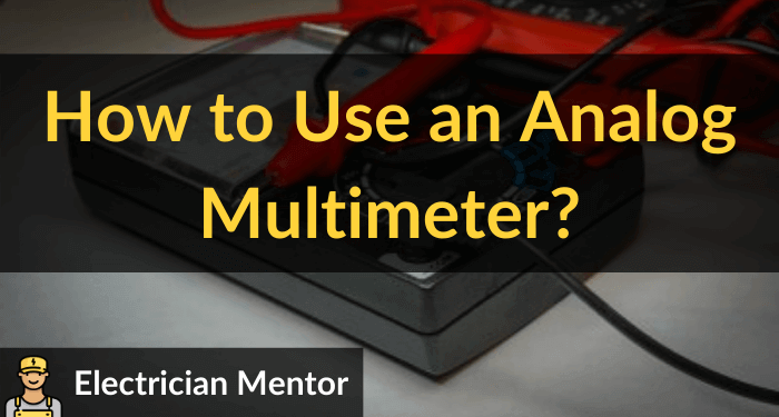 how to use an analog multimeter