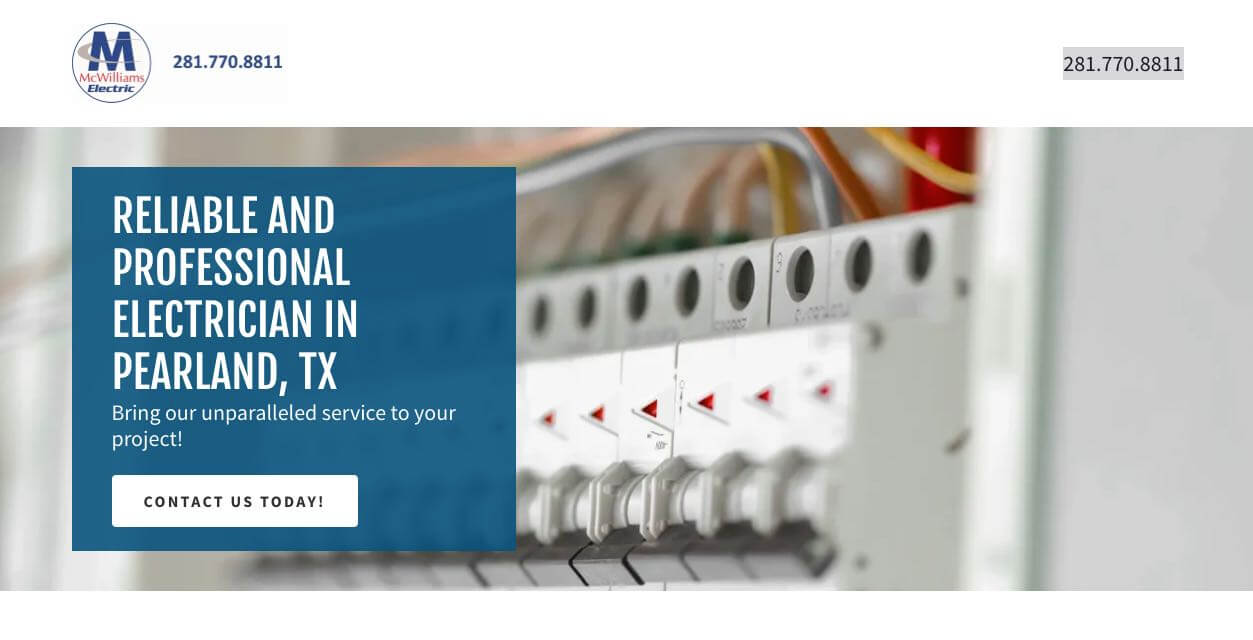 Mcwilliams Electric Electrician Houston