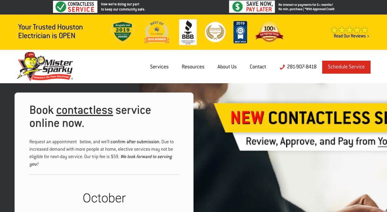 Mister Sparky Electrician Houston