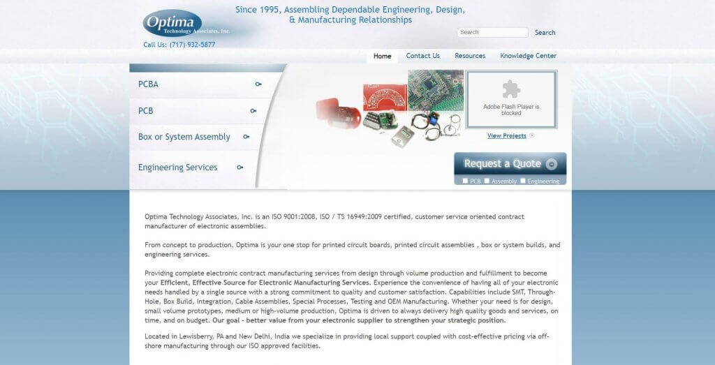 Optima Technology Acssociates Inc