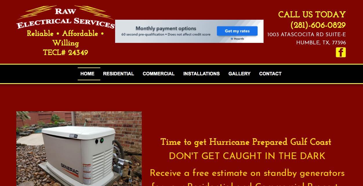 Raw Electrical Services Electrician Houston