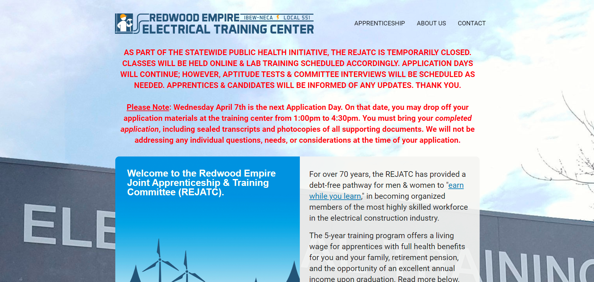 redwood empire electrical training center