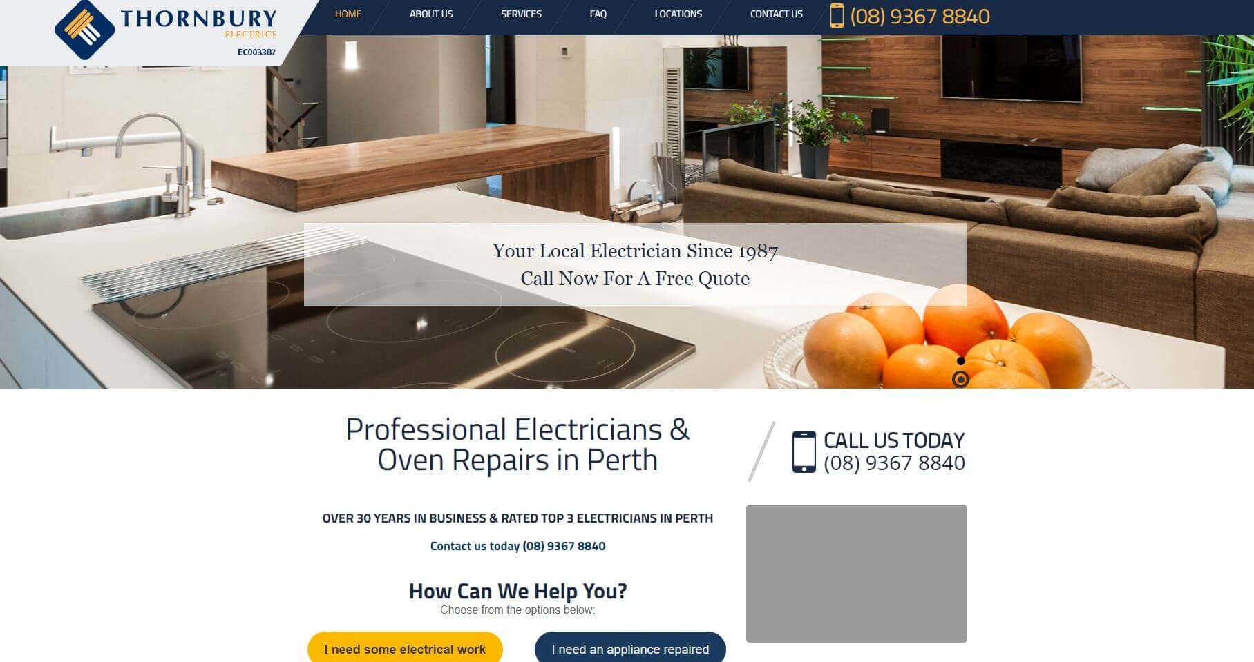 thornbury electrics electricians in perth