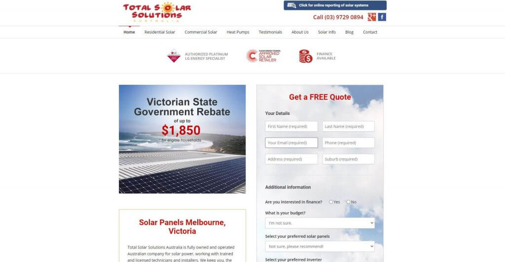 Total Solar Solutions Electricians In Melbourne