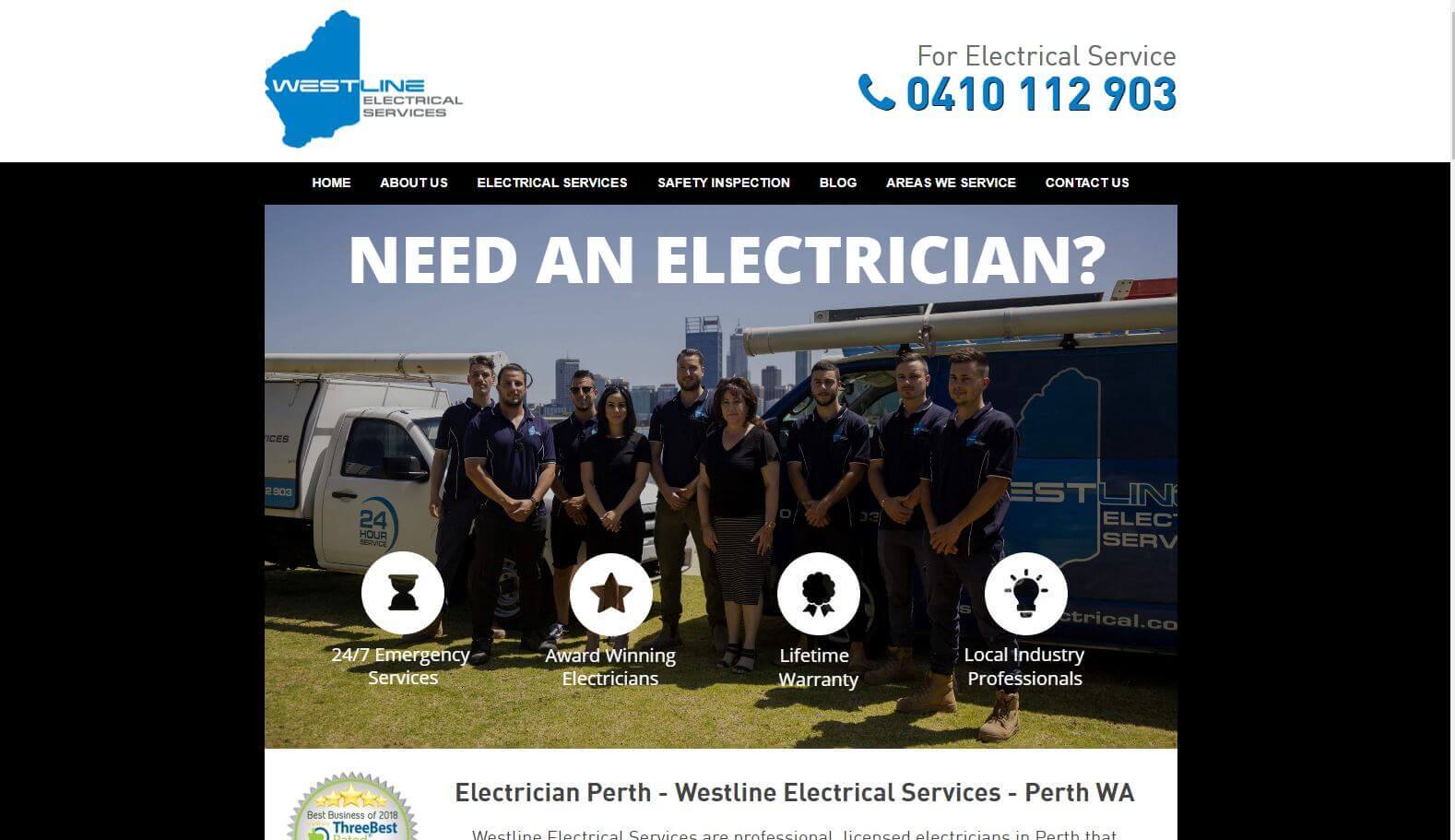 westline electrical services best electricians in perth